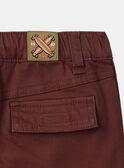 Pantalon Cargo Bordeau MAFINAGE / 25E3PG72PAN501