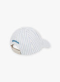 Casquette à rayures beige et bleu FRECASAGE / 23E4PGI2CHA000
