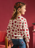 Sweat-Shirt fleuri à inscription bouclettes MOSWETTE / 25E2PFJ1SWE001