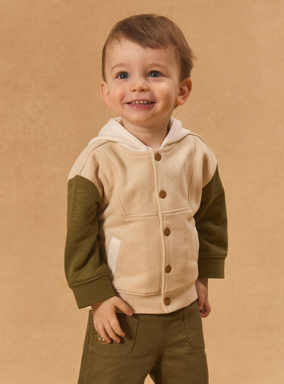 Gilet à capuche tricolore MAOCTAVE / 25E1BGO1GIL080