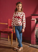 Sweat-Shirt fleuri à inscription bouclettes MOSWETTE / 25E2PFJ1SWE001
