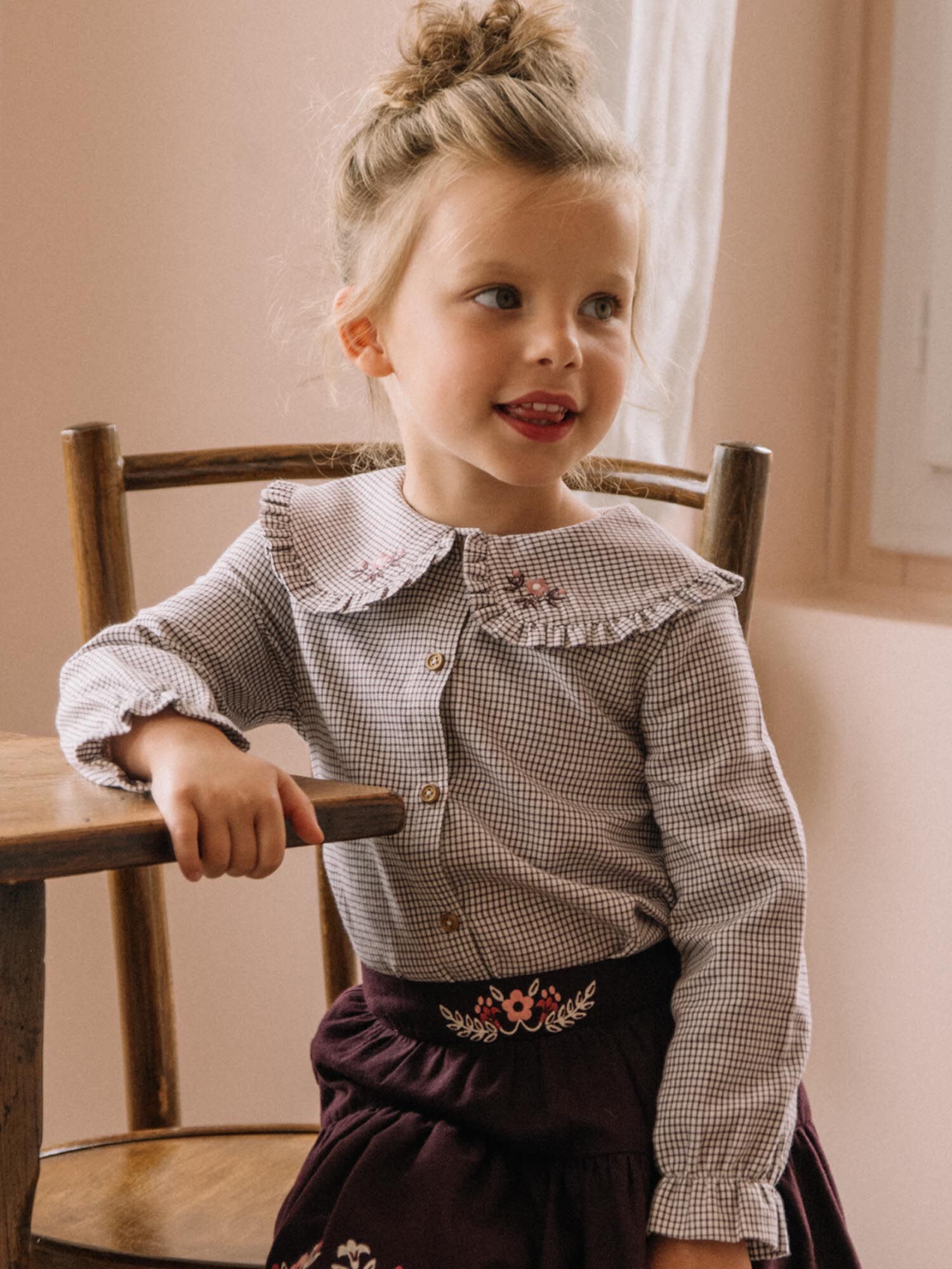 Chemise a carreaux fille outlet