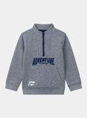 Sweat Shirt Bleu chiné LYBOCAGE / 24H3PGO1SWE222