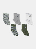 Lot de 5 chaussettes fantaisies  MIFOTAGE / 25E4PG91LC5205