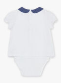 Body T-shirt écru à broderies fleuries FANELLY / 23E1BFN1BOD001