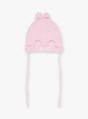 Bonnet rose en tricot avec oreilles 3D FIMADDY / 23E4BF52BON030