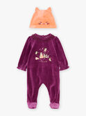 Pyjama et bonnet violet en velours GELILA / 23H5BFF1GRE708