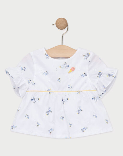 Blouse Ecrue Fleurie Bebe Fille T Shirt Et Chemisier Bebe Sergentmajor