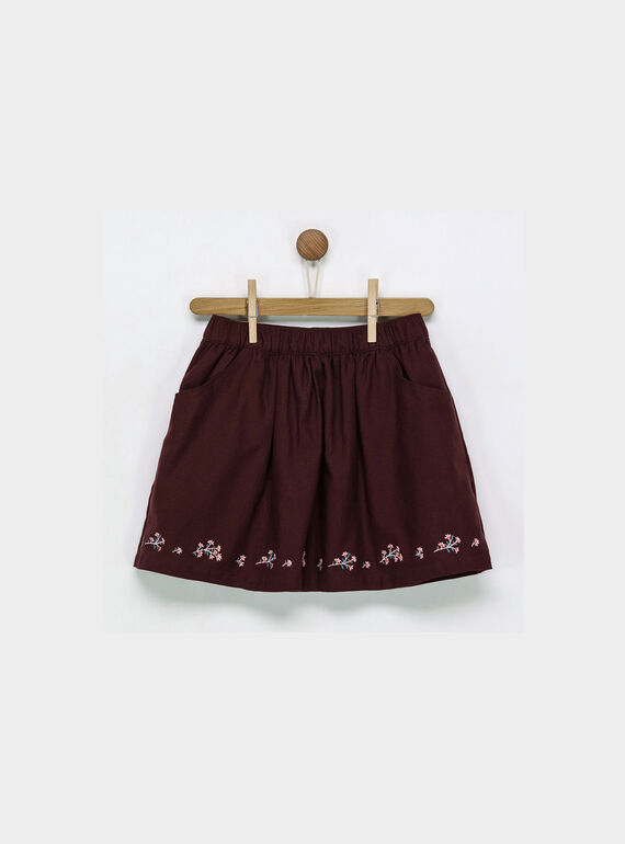 Jupe marron PANYTIETTE / 18H2PFP2JUP817