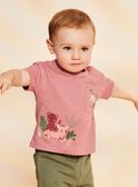 T-shirt rose vintage avec animaux FAGABRIEL / 23E1BGD2TMCD332