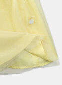 Robe jaune brodée KRETULETTE / 24E2PFL6ROBB103