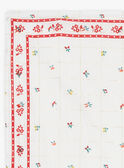 Foulard écru à carreaux fruits et fleurs FEFOLETTE / 23E4PFB1ECH001