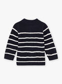 Gilet maille fantaisie à rayures bébé garçon BANELSON / 21H1BGL1GILC205