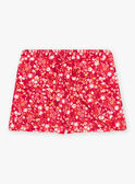 Short fuchsia à imprimé fleuri enfant fille CAUSHOETTE 1 / 22E2PFT3SHO304