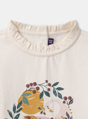 T-shirt  paon et renard LYTIETTE / 24H2PFO2TML632