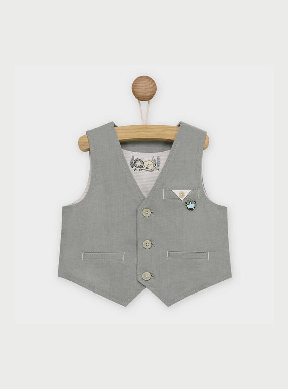 Gilet sans manches gris RYBRYANE / 19E1BGR1GSM604