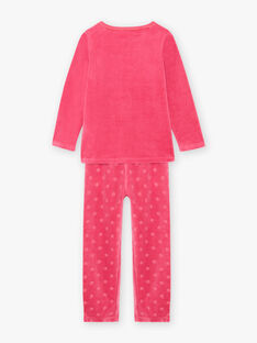 Ensemble pyjama rose phosphorescent motif Halloween et sac assorti enfant fille BEBOUETTE / 21H5PFH1PYJD331