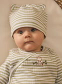 Ensemble de naissance en côtes plates haut + pantalon + bonnet MOUSLIM / 25E0NG12ENS000