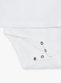 Body T-shirt écru à broderies fleuries FANELLY / 23E1BFN1BOD001