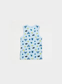 Haut lingerie blanc et bleu PIBARDEUR / 18H5PG81HLI000