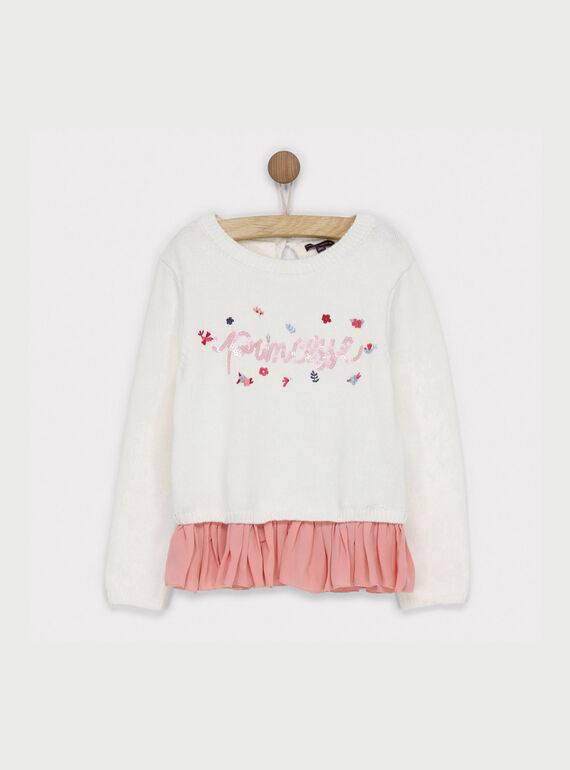 Pull blanc RABALETTE / 19E2PF41PUL001