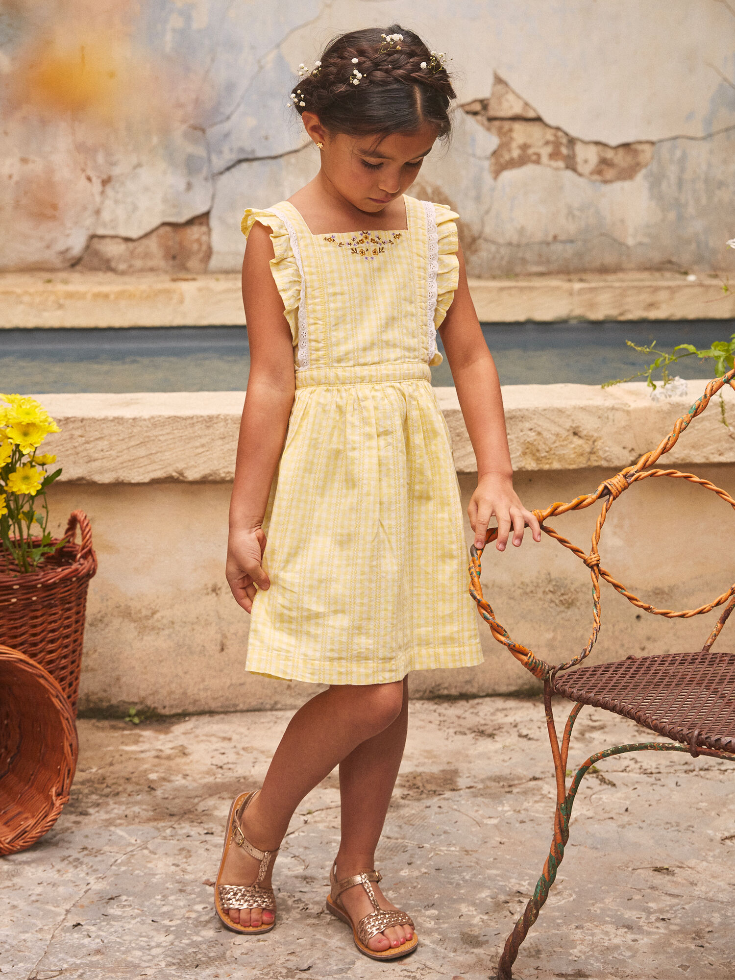Robe vichy sale jaune