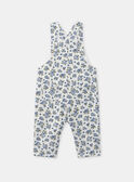 Salopette blanche imprimé fleuri Bébé Fille NAJULIE / 25H1BFQ1SAL009
