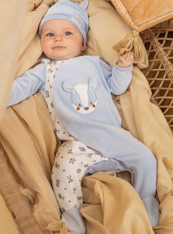 Pyjama bébé garçon en velours | Marocco
