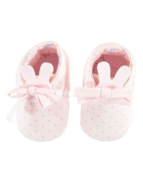 Chaussons En Tubique Rose Pale Bebe Fille Les Jours Fleuris Naissance Sergentmajor