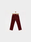 Pantalon bordeaux POVELAGE7 / 18H3PGJ3PAN503
