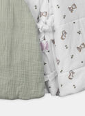 Veste à capuche en gaze de coton et jersey MOLDOVAN / 25E0CG12VESG610
