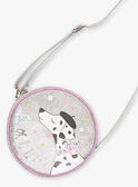 Sac rond bandoulière argenté motif dalmatien enfant fille BEBAGETTE / 21H4PF21BES956