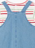 Ensemble robe salopette et T-shirt rayé ZOCHUETTE / 21E2PFJ1ENSP269