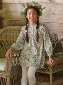 Robe fleurie en velours LAROZETTE / 24H2PFS1ROBA002