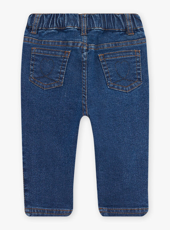 Jean à motifs brodés bébé fille CAFIBY / 22E1BF81JEAP269