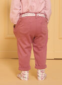 Pantalon avec ceinture fleuri LANINI / 24H1BFQ1PAN709