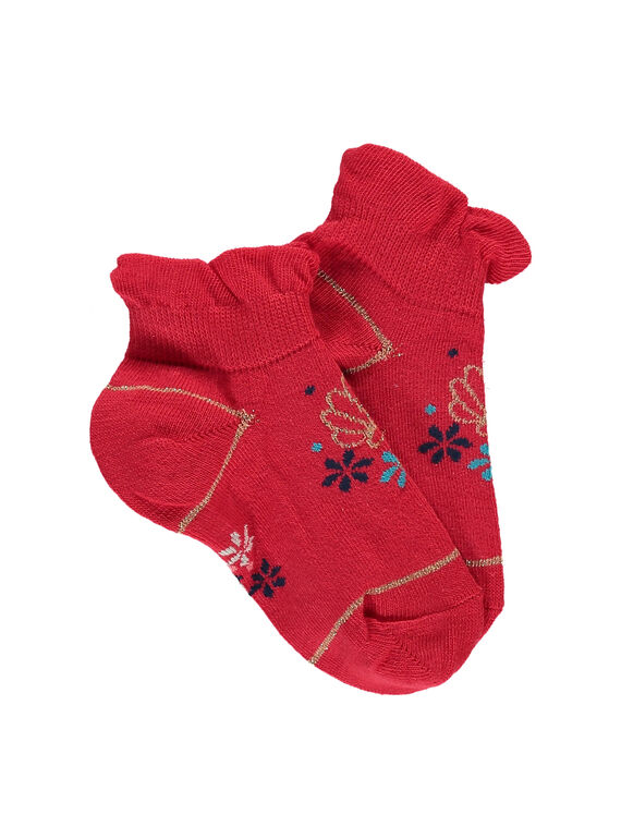 Chaussettes basses rouge REPOLETTE / 19E4PFE1SOB050