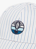 Casquette à rayures beige et bleu FRECASAGE / 23E4PGI2CHA000