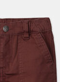Pantalon Cargo Bordeau MAFINAGE / 25E3PG72PAN501