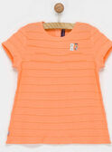 Tee shirt manches courtes orange NOABETTE / 18E2PFJ2TMCE403