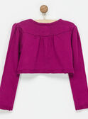 Cardigan rose NHANUETTE / 18E2PFI2CARD302