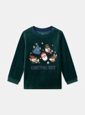 Pyjama Noel vert sapin LAPONAGE / 24H5PGF2PYJG614