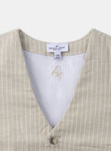 Gilet de costume beige MREGILAGE 2 / 25E3PGL1GSMA016